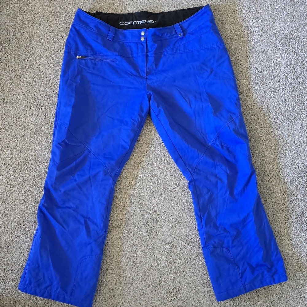 Obermeyer electric blue women's ski pants size 20